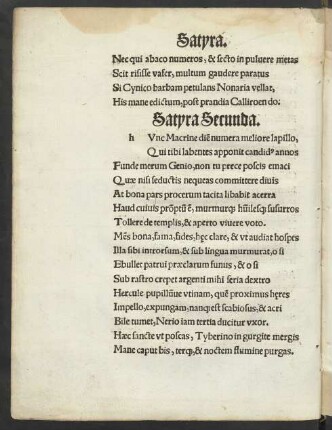 Satyra Secunda.