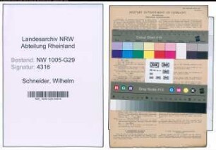 Entnazifizierung Wilhelm Schneider , geb. 30.05.1903 (Bahninspektor)