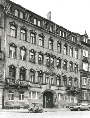 Dresden-Neustadt, Friedensstraße 8. Wohnhaus (um 1895). Straßenansicht