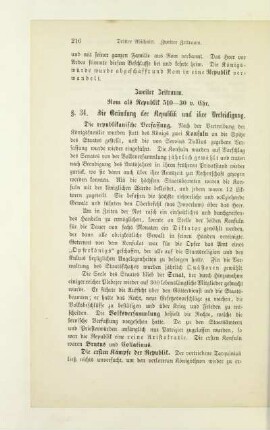 Zweiter Zeitraum. Rom als Republik 510 - 30 v. Chr.