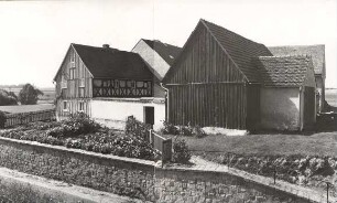 Gutshof in Kuckau : Bauwesen - Wirtschaftsgebäude und Gehöfte. Ort: Kukow / Kuckau. Verbrettertes Fachwerkgut in Kuckau (auf dem Weg nach Höflein)