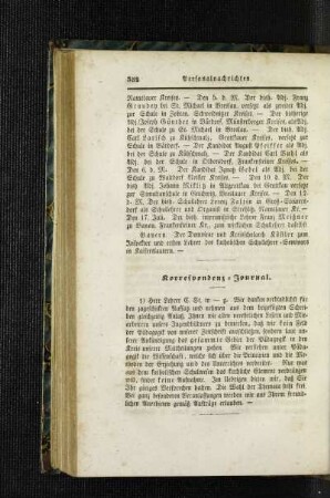 Korrespondenz-Journal