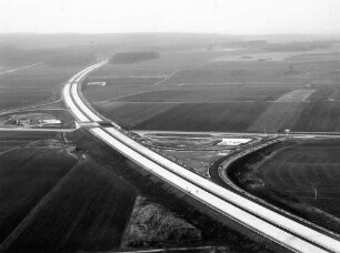 AS Langenau, Trassierung mit Blick nach Norden