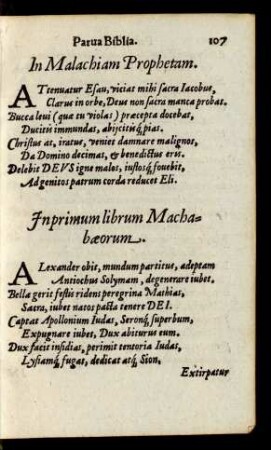 In Malachiam Prophetam.