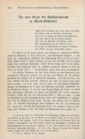 306-319 Die neue Orgel der Wallfahrtskirche zu Maria-Einsiedeln