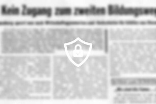 Kein Zugang zum zweiten Bildungsweg