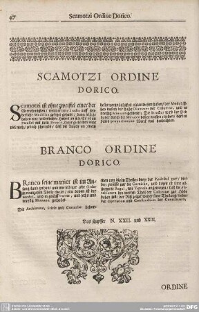 SCAMOTZI ORDINE DORICO.