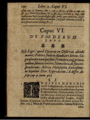 Caput VI. De Foederum Iure