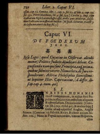 Caput VI. De Foederum Iure