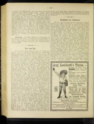 Briefkasten der Redaktion