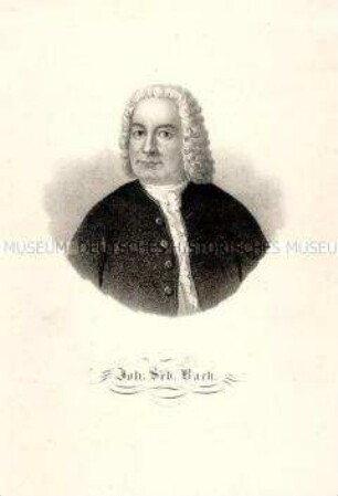 Porträt des Komponisten Johann Sebastian Bach