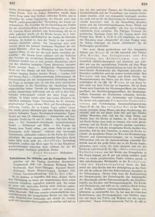 217-221 [Rezension] Der römische Katholizismus und das Evangelium