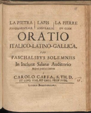 La Pietra Fondamentale