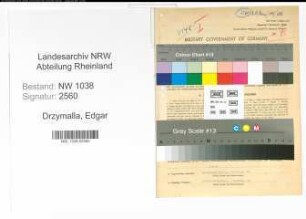 Entnazifizierung Edgar Drzymalla , geb. 29.12.1893 (Beamter)
