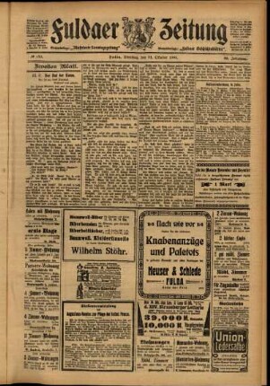 Zweite Ausgabe vom Dienstag, den 31. Oktober 1905.