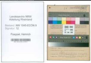 Entnazifizierung Heinrich Poeppel , geb. 14.06.1916 (Kraftfahrer)