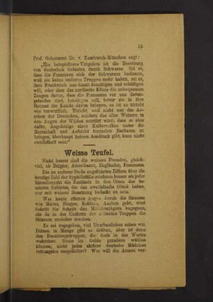 Weisse Teufel.