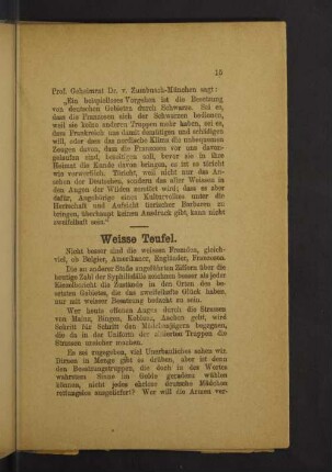 Weisse Teufel.