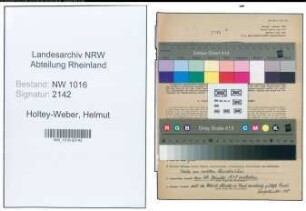 Entnazifizierung Helmut Holtey-Weber , geb. 28.11.1899 (Dentist)