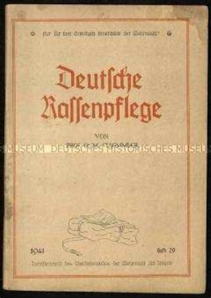 Nationalsozialistische Schrift über die deutsche Rassenpflege