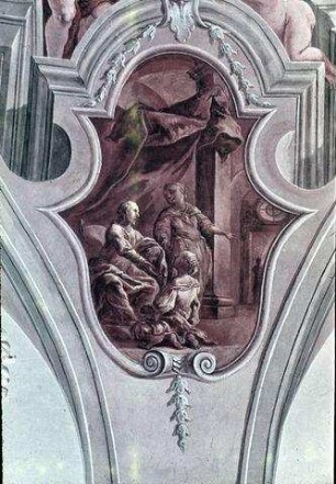 Biblische Szenen mit Bezug auf himmlische Speisung