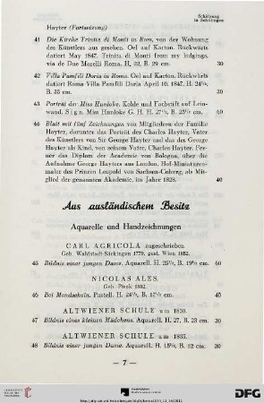 Aquarelle und Handzeichnungen (45-126)