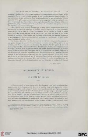 1: Les fouilles de Pompéi et le Musée de Naples, [4]