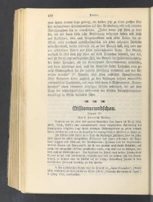 Missionsrundschau. Indien IV