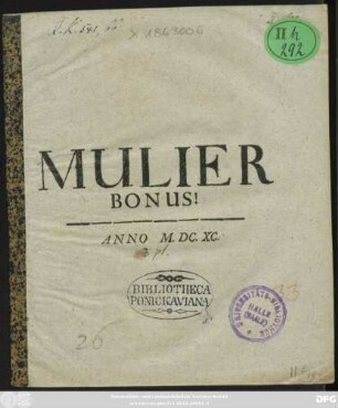 Mulier Bonus!