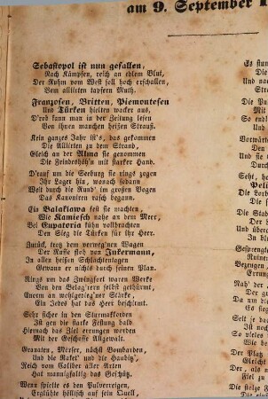Der Fall Sebastopols am 9. September 1855