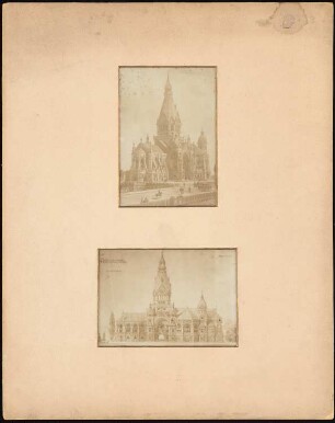 Garnisonskirche, Dresden-Albertstadt: Ansicht und perspektivische Ansicht
