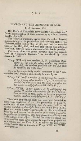 Euclid and the assocative law.