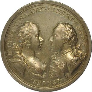 Herzog Albert Kasimir von Sachsen-Teschen - Vermählung mit Maria Christina von Österreich am 9. April