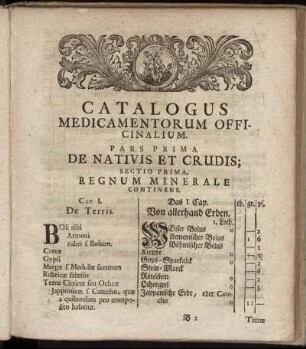 Sectio Prima. Regnum Minerale Continens.