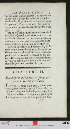 Chapitre II. Des moyens qu’on met en usage pour avoir le fond d’une Carte