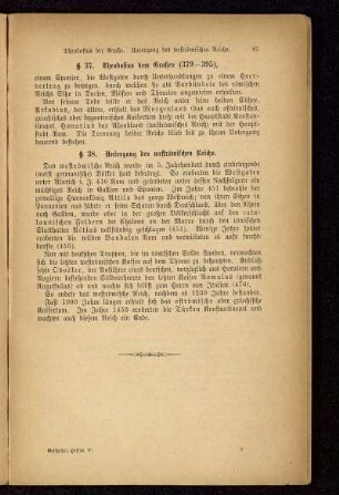 § 38. Untergang des weströmischen Reichs