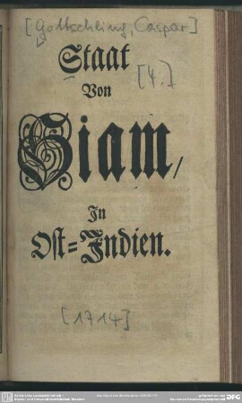 Staat Von Siam, In Ost-Indien