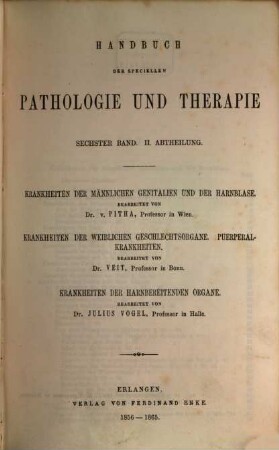 Krankheiten der männlichen Genitalien und der Harnblase