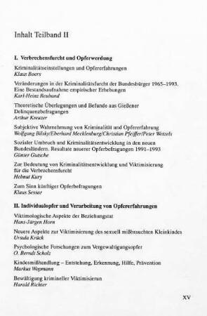 Inhalt Teilband II