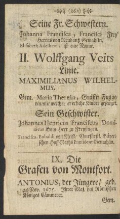 IX. Die Grafen von Montfort.