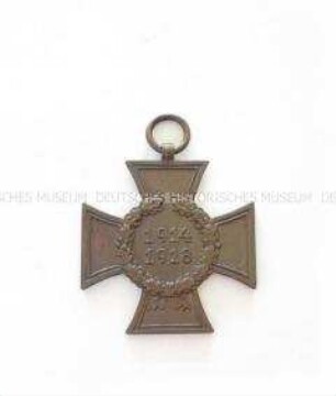 Ehrenkreuz des Weltkrieges 1914-1918 für Kriegsteilnehmer
