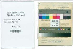 Entnazifizierung Karl Holz , geb. 18.08.1898 (Polizeibeamter)