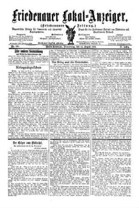 Nr. 188, 13.08.1914
