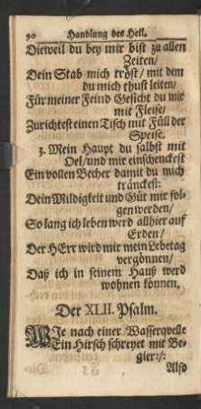 Der XLII. Psalm.