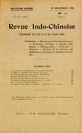 30 Décembre 1904. No. 12