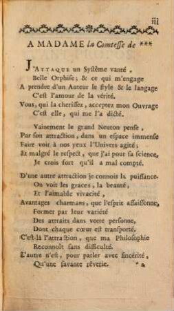 Reflexions critiques sur le Systeme de l'Attraction