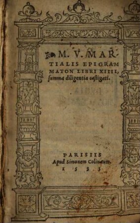 Epigrammaton libri 14 ... castigati