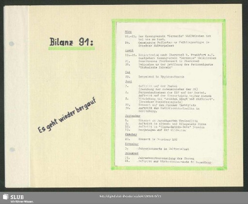 Bilanz 1991