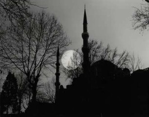 Silhouette der Sultan Ahmet Moschee