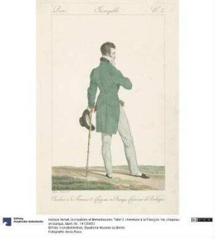 Incroyables et Merveilleuses: Tafel 3: chevelure à la François 1er, chapeau en barque